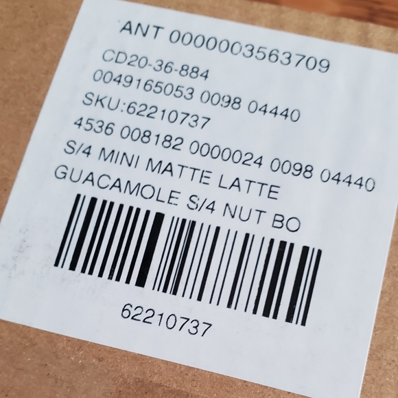 Anthropologie, set of 4, Mini Matte Latte Bowls - guacamole green - Picture 9 of 9